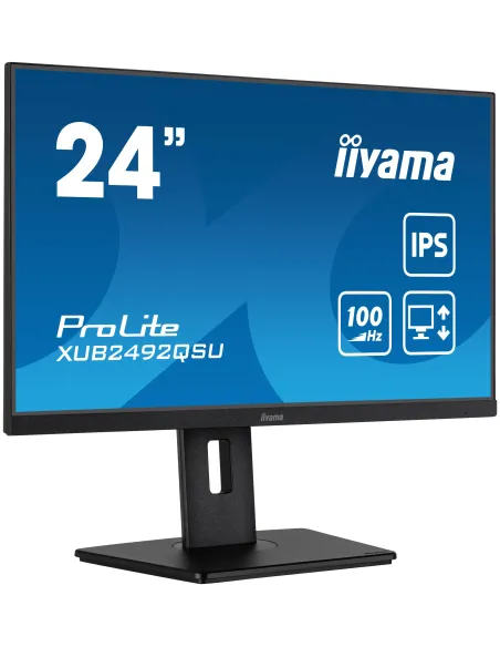 iiyama ProLite XUB2492QSU-B1 pantalla para PC 60,5 cm (23.8") 2560 x 1440 Pixeles Wide Quad HD LED Negro