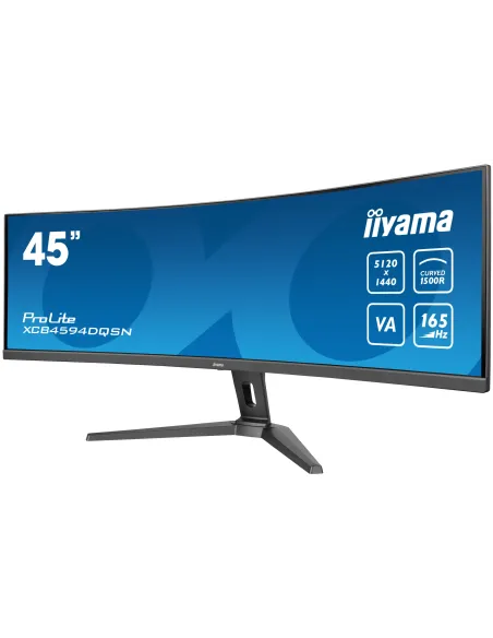 iiyama G-MASTER 45"LCD Curved Bus. UWQHD pantalla para PC 114,3 cm (45") 5120 x 1440 Pixeles Dual QHD LED Negro