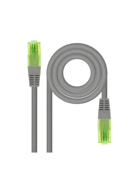 Nanocable Cable de Red Latiguillo RJ45 CAT.6 UTP AWG26 CCA, Gris, 50 cm