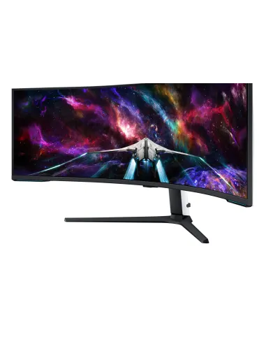 Samsung G95NC LED display 144,8 cm (57") 7680 x 2160 Pixeles Dual UHD Negro, Blanco