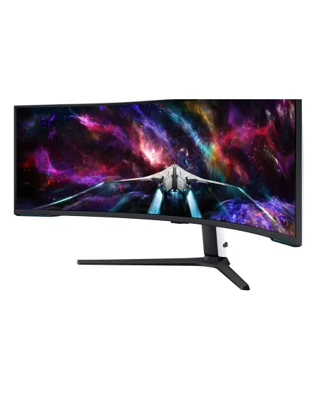 Samsung G95NC LED display 144,8 cm (57") 7680 x 2160 Pixeles Dual UHD Negro, Blanco