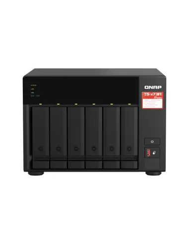 QNAP TS-673A-SW5T servidor de almacenamiento NAS Torre Ryzen Embedded V1500B 8 GB DDR4 0 TB QNAP QTS Negro