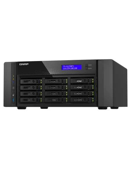 QNAP TS-h1290FX NAS Torre EPYC 7302P 256 GB DDR4 0 TB QuTS hero Negro