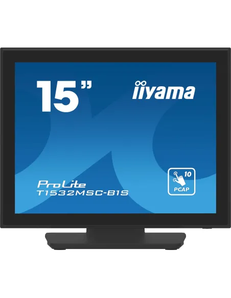 iiyama ProLite T1532MSC-B1S pantalla para PC 38,1 cm (15") 1024 x 768 Pixeles XGA LCD Pantalla táctil Negro