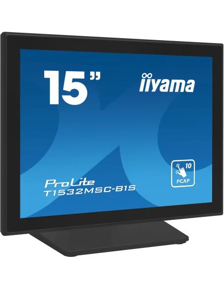 iiyama ProLite T1532MSC-B1S pantalla para PC 38,1 cm (15") 1024 x 768 Pixeles XGA LCD Pantalla táctil Negro