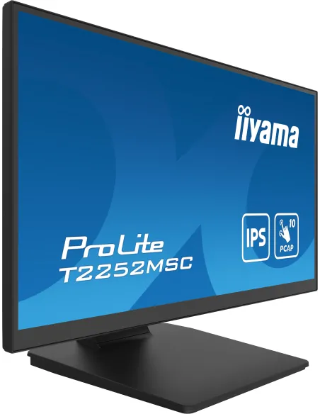 iiyama ProLite T2252MSC-B2 pantalla para PC 54,6 cm (21.5") 1920 x 1080 Pixeles Full HD LCD Pantalla táctil Negro iiyama ProLite T2252MSC-B2 pantalla para PC 54,6 cm (21.5") 1920 x 1080 Pixeles Full HD LCD Pantalla táctil Negro