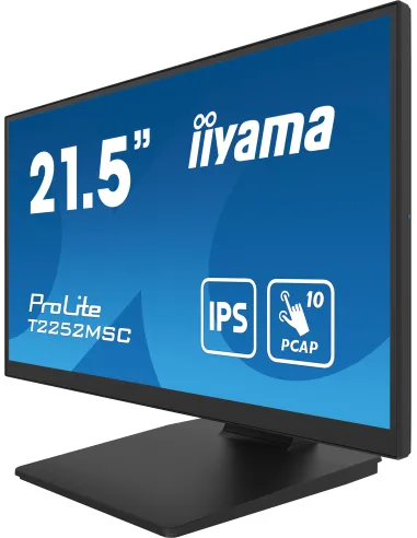 iiyama ProLite T2252MSC-B2 pantalla para PC 54,6 cm (21.5") 1920 x 1080 Pixeles Full HD LCD Pantalla táctil Negro