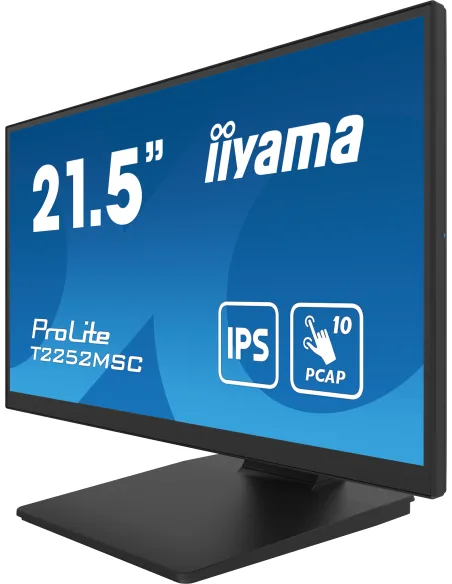 iiyama ProLite T2252MSC-B2 pantalla para PC 54,6 cm (21.5") 1920 x 1080 Pixeles Full HD LCD Pantalla táctil Negro iiyama ProLite T2252MSC-B2 pantalla para PC 54,6 cm (21.5") 1920 x 1080 Pixeles Full HD LCD Pantalla táctil Negro