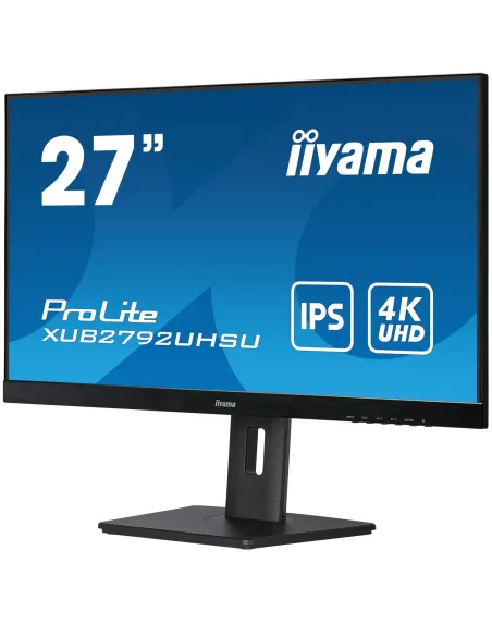 iiyama ProLite XUB2792UHSU-B5 pantalla para PC 68,6 cm (27") 3840 x 2160 Pixeles 4K Ultra HD LED Negro