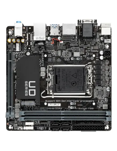 GIGABYTE H610I DDR4 Placa base - Compatible con procesadores Intel Core 14th CPUs, 4+1+1 Hybrid Digital VRM, up to 3200MHz
