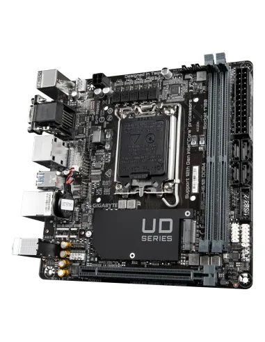 GIGABYTE H610I DDR4 Placa base - Compatible con procesadores Intel Core 14th CPUs, 4+1+1 Hybrid Digital VRM, up to 3200MHz
