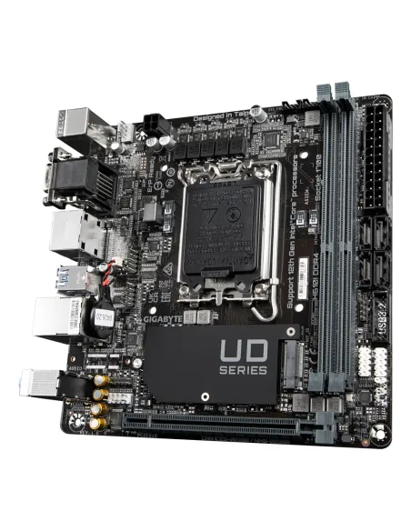 GIGABYTE H610I DDR4 Placa base - Compatible con procesadores Intel Core 14th CPUs, 4+1+1 Hybrid Digital VRM, up to 3200MHz