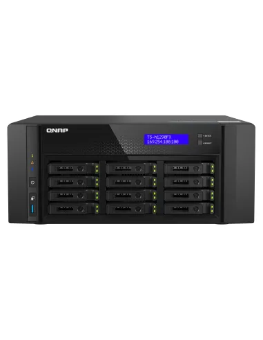 QNAP TS-h1290FX NAS Torre EPYC 7232P 64 GB DDR4 0 TB QuTS hero Negro