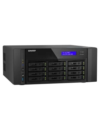 QNAP TS-h1290FX NAS Torre EPYC 7232P 64 GB DDR4 0 TB QuTS hero Negro