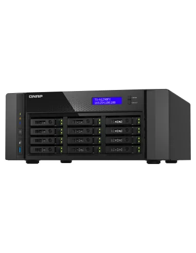 QNAP TS-h1290FX NAS Torre EPYC 7232P 64 GB DDR4 0 TB QuTS hero Negro