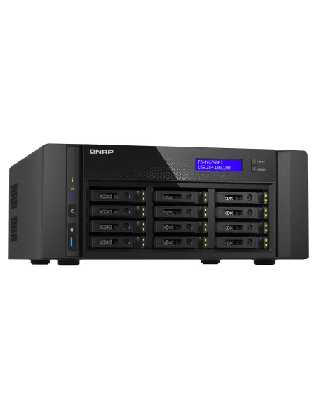 QNAP TS-h1290FX NAS Torre EPYC 7302P 128 GB DDR4 0 TB QuTS hero Negro
