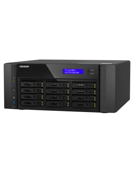 QNAP TS-h1290FX NAS Torre EPYC 7302P 128 GB DDR4 0 TB QuTS hero Negro