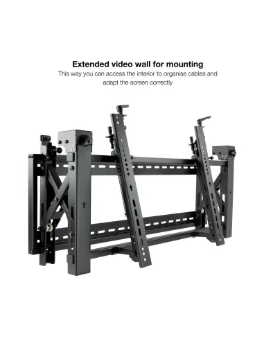 TooQ Soporte Video Wall de Pared para Pantalla 45”- 70”, Negro