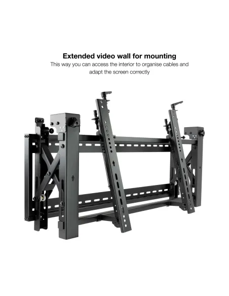 TooQ Soporte Video Wall de Pared para Pantalla 45”- 70”, Negro