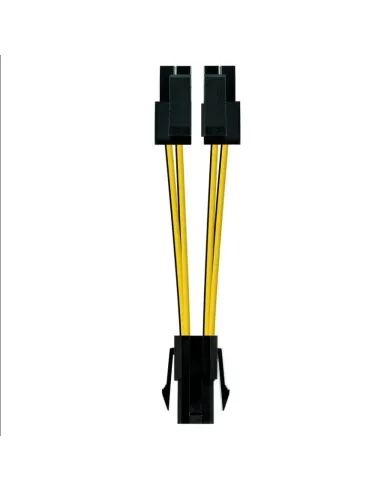 Nanocable CABLE ALIM. 4PIN/H-4+4PIN/M 15CM