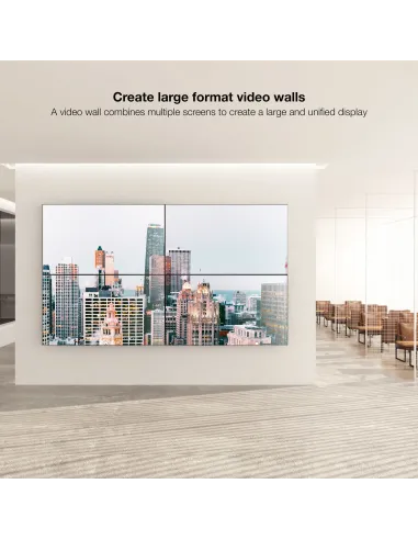 TooQ Soporte Video Wall de Pared para Pantalla 45"-70", Negro