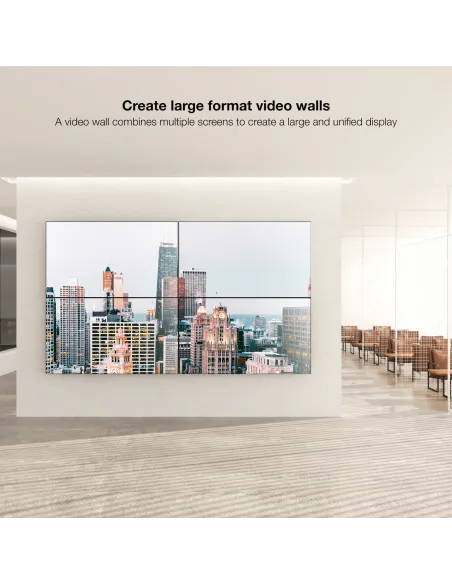 TooQ Soporte Video Wall de Pared para Pantalla 45"-70", Negro