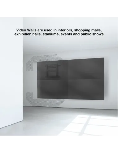TooQ Soporte Video Wall de Pared para Pantalla 45"-70", Negro