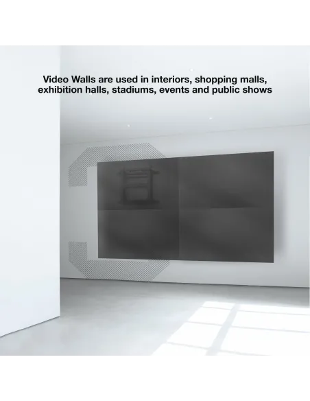 TooQ Soporte Video Wall de Pared para Pantalla 45"-70", Negro