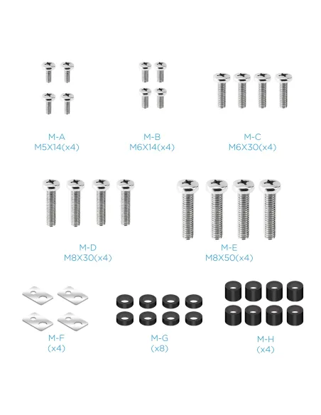 TooQ Soporte Video Wall de Pared para Pantalla 45"-70", Negro