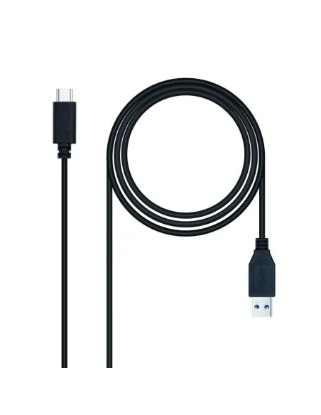 Nanocable Cable USB 3.1 Gen2 10Gbps 3A, tipo USB-C/M-A/M, negro, 0.5 m