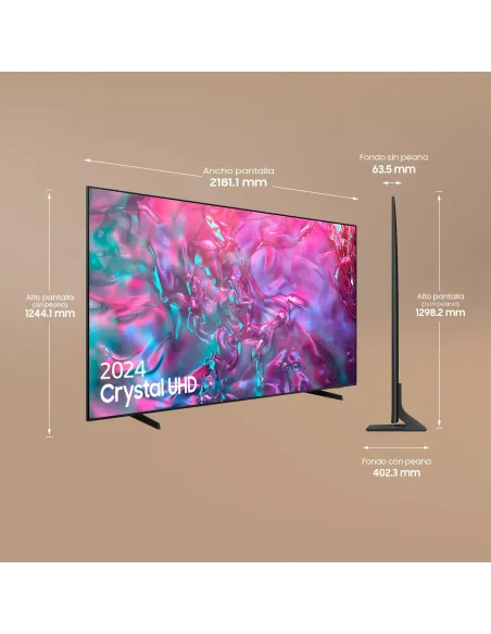 Samsung TV DU9005 Crystal UHD 98” 4K Smart TV 2024