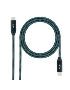 Nanocable Cable USB 3.2 Gen2x2 20Gbps 5A/100W 4K/60Hz USB-C/M-USB-C/M, Gris/Negro, 2 m