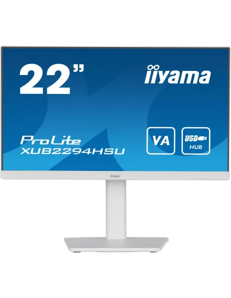 iiyama ProLite XUB2294HSU-W2 (EOL) pantalla para PC 54,6 cm (21.5") 1920 x 1080 Pixeles Full HD Blanco