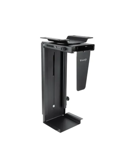 TooQ Soporte Metálico para CPU para Escritorio/Pared, Negro