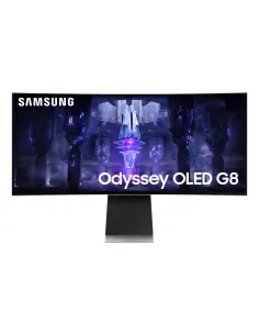 Samsung G85SB pantalla para PC 86,4 cm (34") 3440 x 1440 Pixeles UltraWide Quad HD OLED Plata