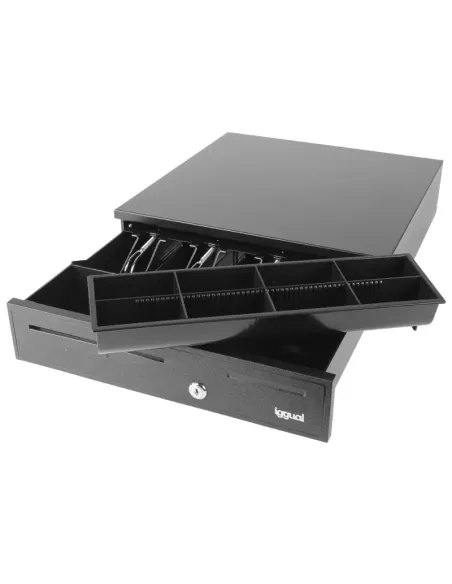iggual Cajón portamonedas 4+8 negro 42 cm IRON-20