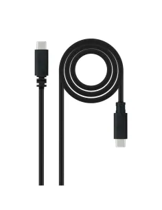 Nanocable Cable USB 2.0 3A, tipo USB-C/M-USB-C/M, Negro, 1.5 m