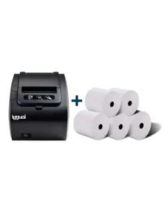 iggual IGG316641+IGG317655 impresora de etiquetas Inyección de tinta térmica 203 x 203 DPI 260 mm s Alámbrico Ethernet