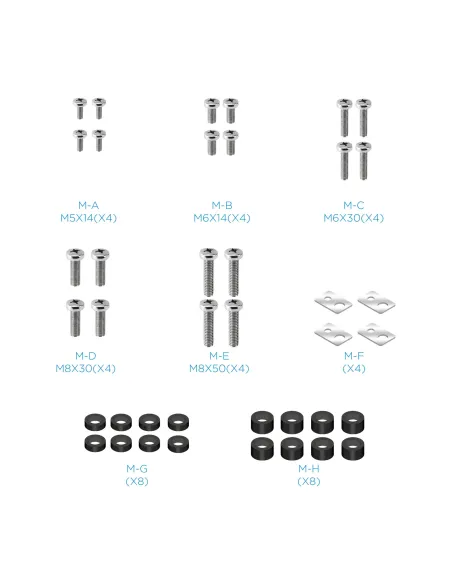 TooQ Partenón 2,54 m (100") Plata
