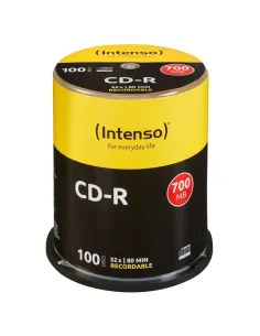 Intenso CD-R 700MB/80min tubo 100 unidades - Comprar Intenso CD-R 700MB/80min tubo 100 unidades