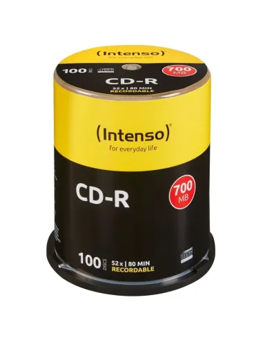 Intenso CD-R 700MB/80min tubo 100 unidades - Comprar Intenso CD-R 700MB/80min tubo 100 unidades