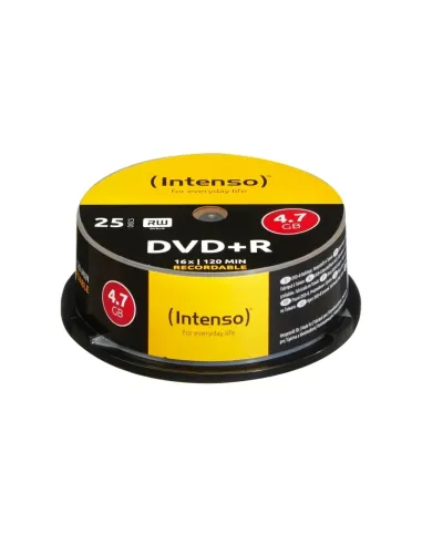 Intenso DVD+R 4.7GB 16x Tarrina 25Uds - Comprar Intenso DVD+R 4.7GB 16x Tarrina 25Uds