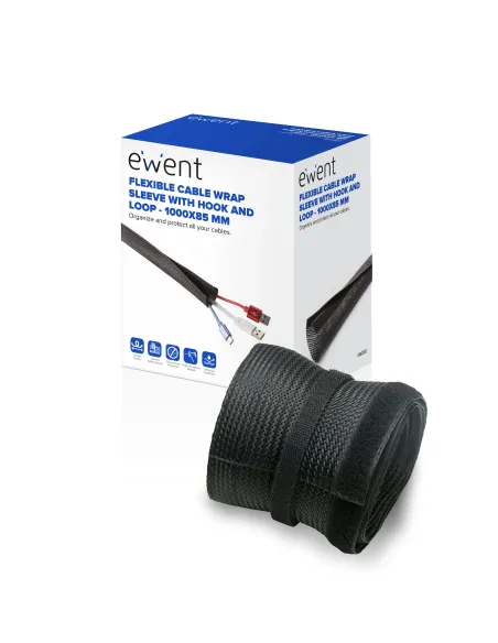 Ewent EW1557 organizador de cables Universal Pasacables Negro 1 pieza(s)