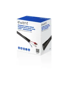 Ewent EW1557 organizador de cables Universal Pasacables Negro 1 pieza(s) 2