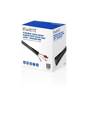 Ewent EW1557 organizador de cables Universal Pasacables Negro 1 pieza(s)