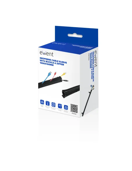 Ewent EW1562 organizador de cables Universal Pasacables Negro 1 pieza(s)