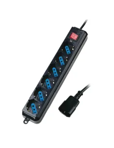 Ewent EW3925 base múltiple 1,5 m 6 salidas AC Negro