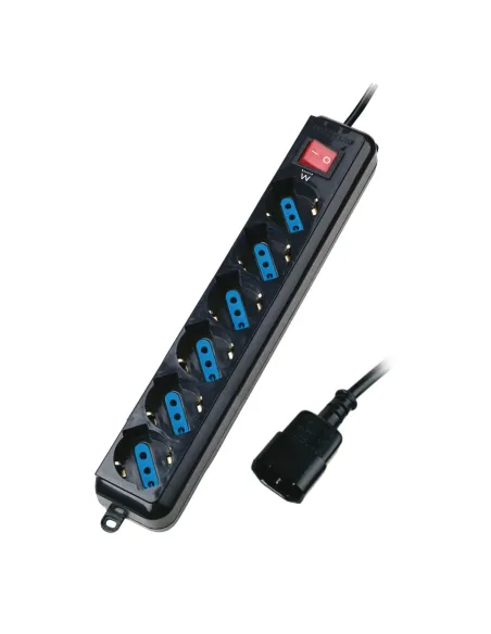 Ewent EW3925 base múltiple 1,5 m 6 salidas AC Negro