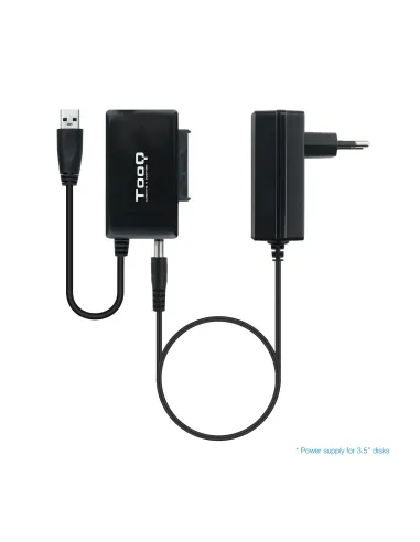 TooQ TQHDA-01A base de conexión para disco duro USB 3.2 Gen 1 (3.1 Gen 1) Type-A Negro