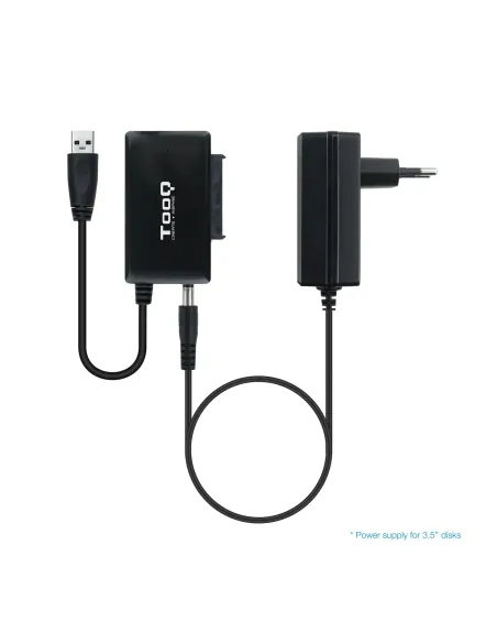 TooQ TQHDA-01A base de conexión para disco duro USB 3.2 Gen 1 (3.1 Gen 1) Type-A Negro